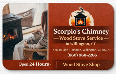 Scorpio”s Chimney,WoodStove Service in Willington, CT