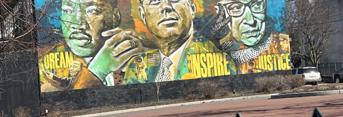 MURAL: Dream, Inspire, and Justice (MLK, JFK, and RBG)