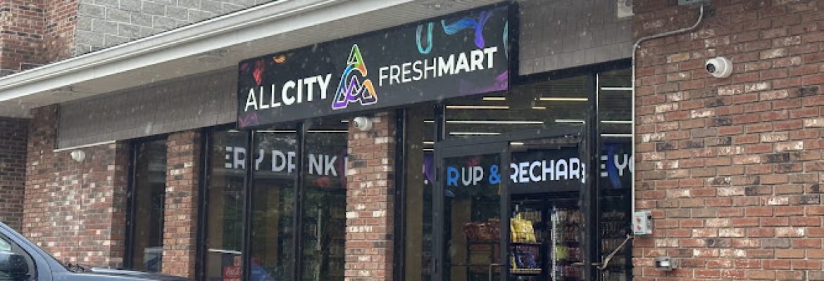 city Fresh mart , Exxon gas station