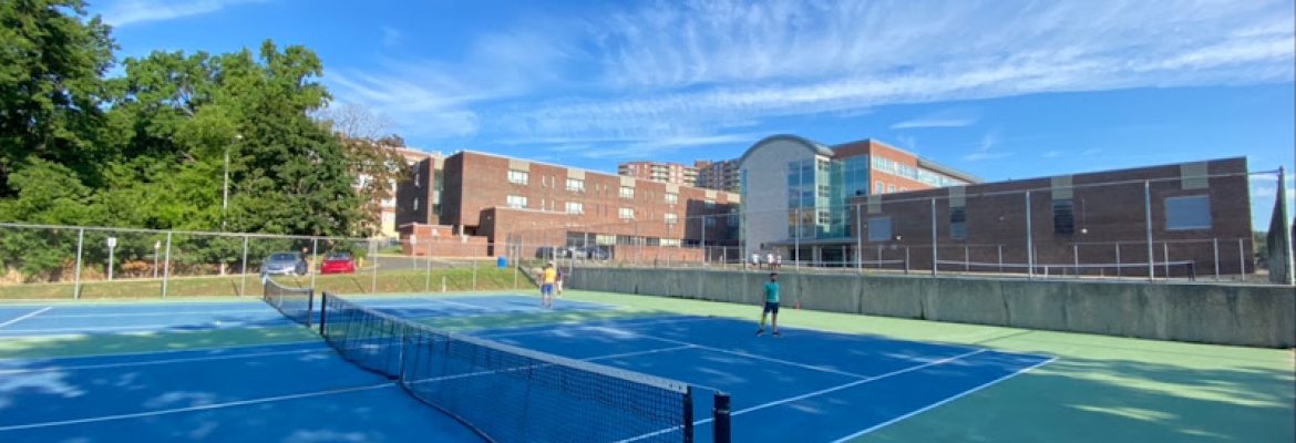 Stamford High school tennis court